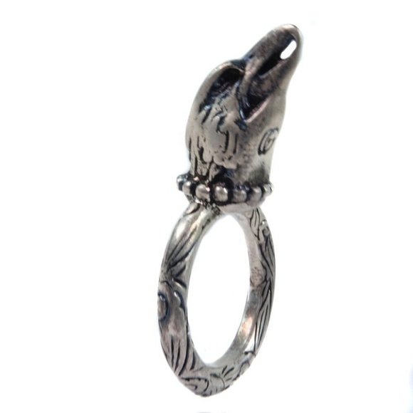 GUCCI ANGER FOREST Ring Silver Silver #6(US Size) unisex - Picture 1 of 6